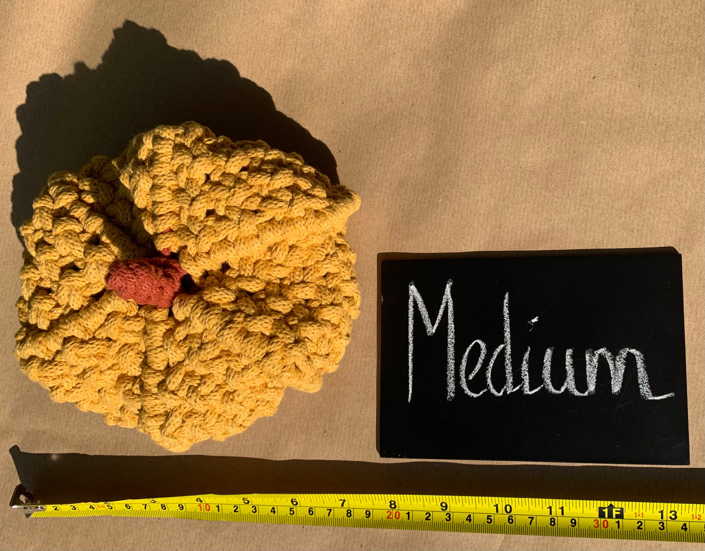 Small Macramé Craft at Home Pumpkin Kit